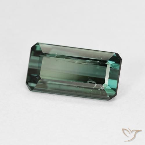 Tormalina Verde scuro naturale da 3.02 ct, Ottagonale / Taglio smeraldo, VS-SI