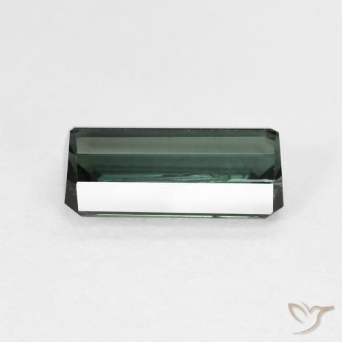 Tormalina Verde scuro naturale da 3.02 ct, Ottagonale / Taglio smeraldo, VS-SI