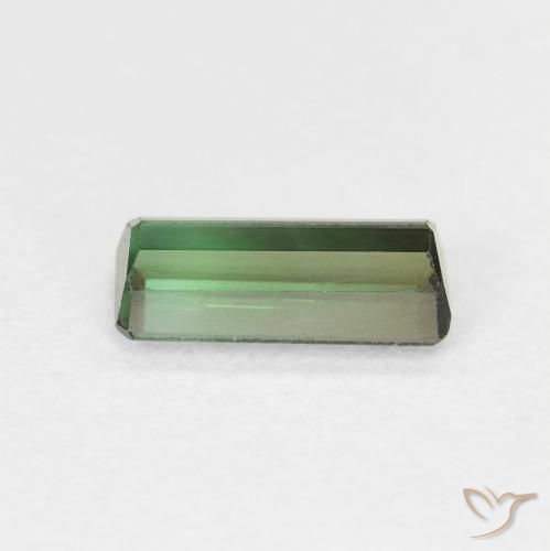 Tormalina Verde naturale da 0.86 ct, Ottagonale / Taglio smeraldo, VS