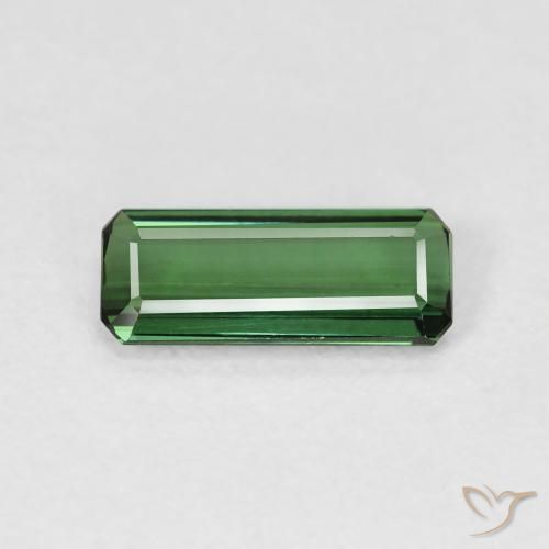 0.81ct Naturale Verde Tormalina, Taglio smeraldo, VS