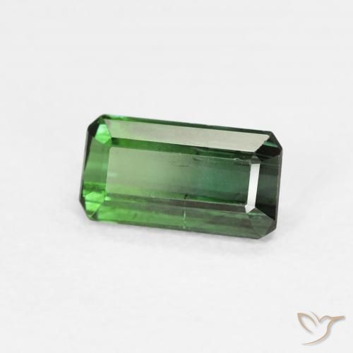Tormalina Verde medio naturale da 0.80 ct, Ottagonale / Taglio smeraldo, VS-SI