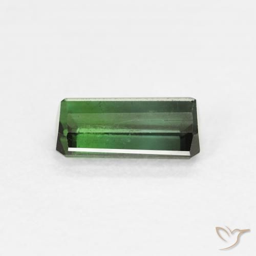 Tormalina Verde medio naturale da 0.80 ct, Ottagonale / Taglio smeraldo, VS-SI