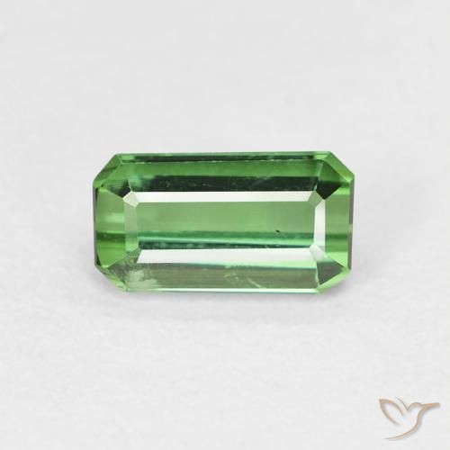 0.85ct Naturale Verde medio Tormalina, Taglio smeraldo, VS