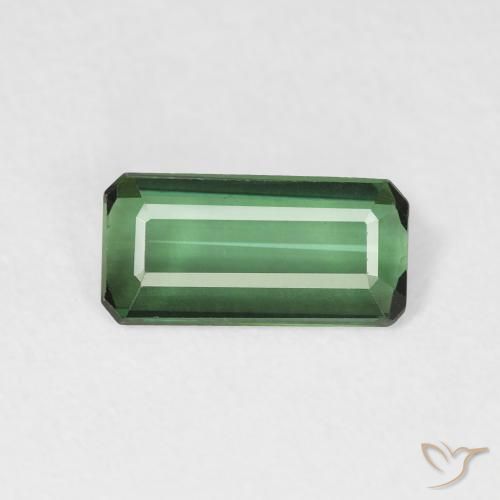 0.95ct Naturale Verde Tormalina, Taglio smeraldo, VVS