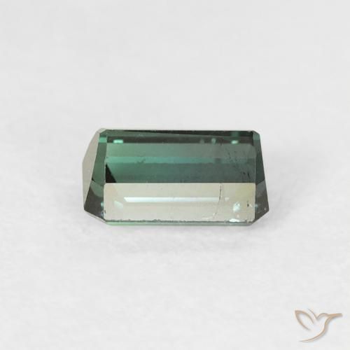Tormalina Verde multicolore naturale da 0.66 ct, Ottagonale / Taglio smeraldo, VS-SI