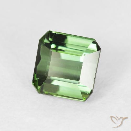 Tormalina Verde foresta naturale da 1.42 ct, Ottagonale / Taglio smeraldo, VVS