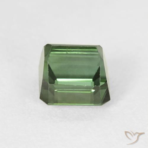 Tormalina Verde foresta naturale da 1.42 ct, Ottagonale / Taglio smeraldo, VVS
