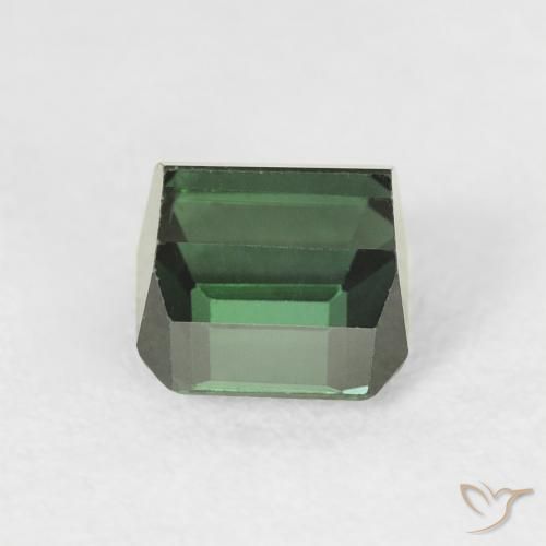Tormalina Verde scuro naturale da 1.03 ct, Ottagonale / Taglio smeraldo, VVS