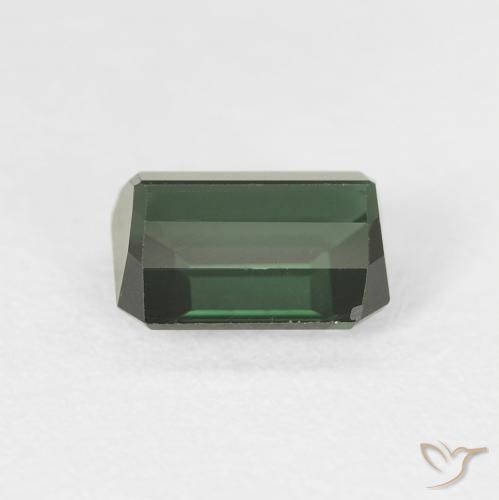 Tormalina Verde marroncino naturale da 1.51 ct, Ottagonale / Taglio smeraldo, VVS-VS
