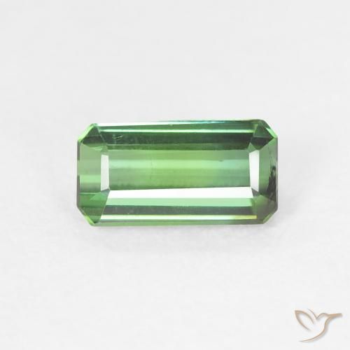 0.77ct Naturale Verde medio Tormalina, Taglio smeraldo, VS