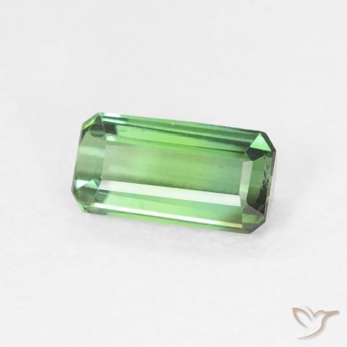 Tormalina Verde medio naturale da 0.77 ct, Ottagonale / Taglio smeraldo, VS