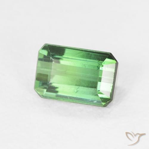 Tormalina Verde naturale da 0.61 ct, Ottagonale / Taglio smeraldo, VVS