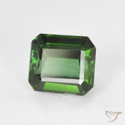 Tormalina Verde foresta naturale da 1.23 ct, Ottagonale / Taglio smeraldo, VS