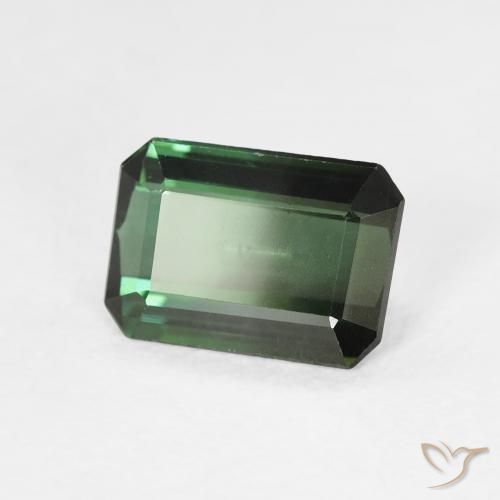 Tormalina Verde foresta naturale da 1.42 ct, Ottagonale / Taglio smeraldo, VVS-VS