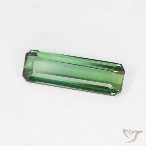 Tormalina Verde chiaro naturale da 0.97 ct, Ottagonale / Taglio smeraldo, VVS-VS