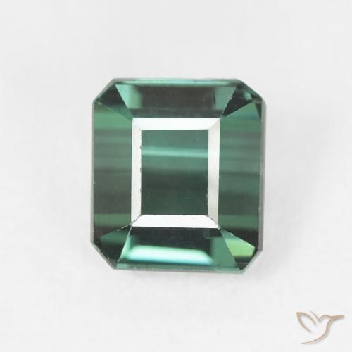 1.35ct Naturale Verde freddo Tormalina, Taglio smeraldo, VVS-VS