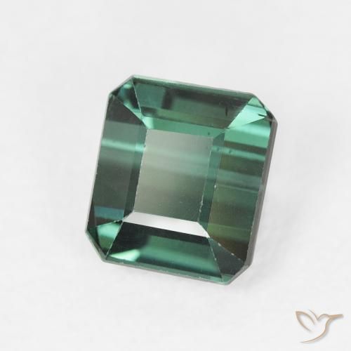 Tormalina Verde freddo naturale da 1.35 ct, Ottagonale / Taglio smeraldo, VVS-VS