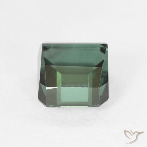 Tormalina Verde freddo naturale da 1.35 ct, Ottagonale / Taglio smeraldo, VVS-VS