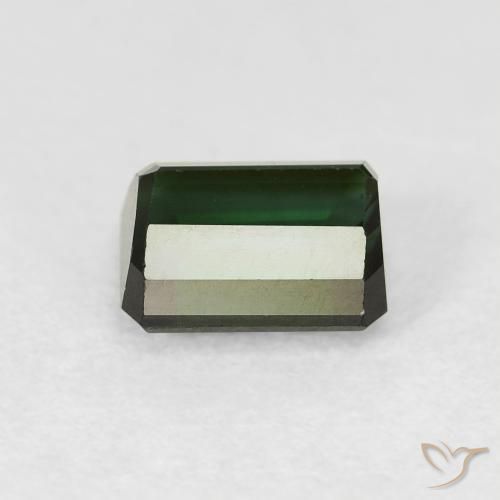 Tormalina Verde foresta naturale da 1.18 ct, Ottagonale / Taglio smeraldo, VVS-VS
