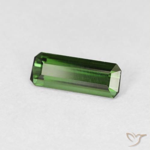 Tormalina Verde scuro naturale da 0.69 ct, Ottagonale / Taglio smeraldo, VVS