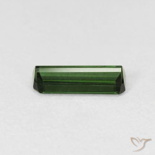 Tormalina Verde scuro naturale da 0.69 ct, Ottagonale / Taglio smeraldo, VVS