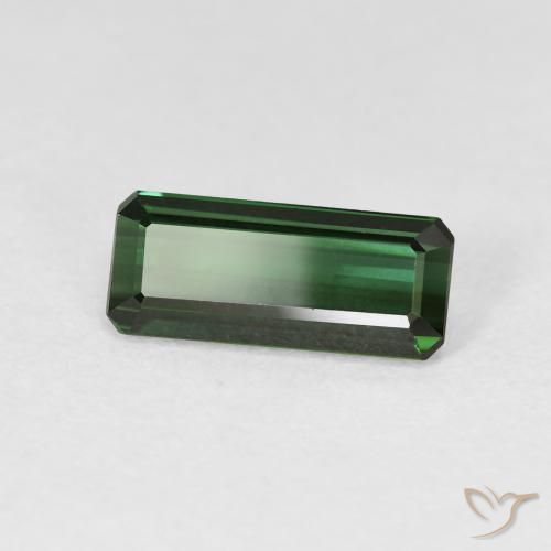 Tormalina Verde scuro naturale da 2.07 ct, Ottagonale / Taglio smeraldo, VVS-VS