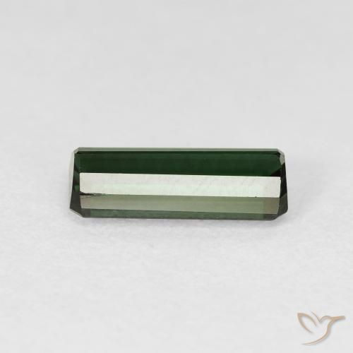 Tormalina Verde scuro naturale da 2.07 ct, Ottagonale / Taglio smeraldo, VVS-VS