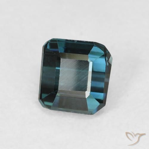 Tormalina Blu scuro profondo naturale da 0.72 ct, Ottagonale / Taglio smeraldo, VVS-VS