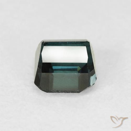 Tormalina Blu scuro profondo naturale da 0.72 ct, Ottagonale / Taglio smeraldo, VVS-VS