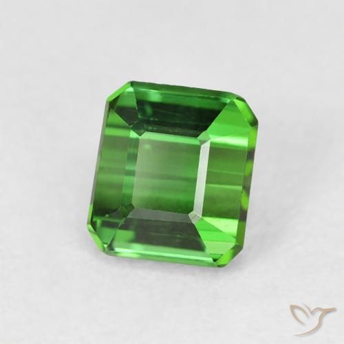 Tormalina Verde naturale da 0.91 ct, Ottagonale / Taglio smeraldo, VVS-VS