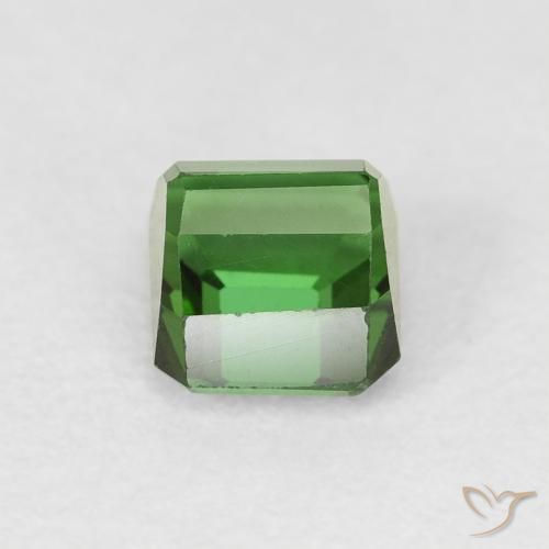 Tormalina Verde naturale da 0.91 ct, Ottagonale / Taglio smeraldo, VVS-VS