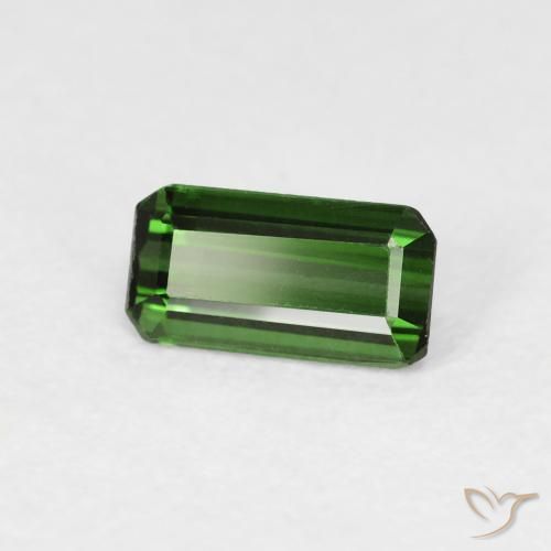Tormalina Medium Dark-Green naturale da 0.69 ct, Ottagonale / Taglio smeraldo, VVS-VS