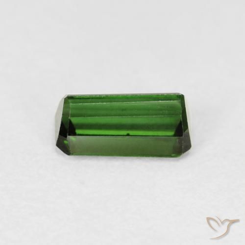 Tormalina Medium Dark-Green naturale da 0.69 ct, Ottagonale / Taglio smeraldo, VVS-VS