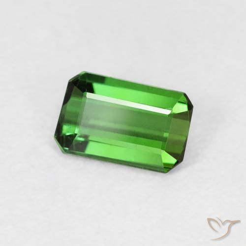 Tormalina Medium Dark-Green naturale da 0.56 ct, Ottagonale / Taglio smeraldo, VVS-VS