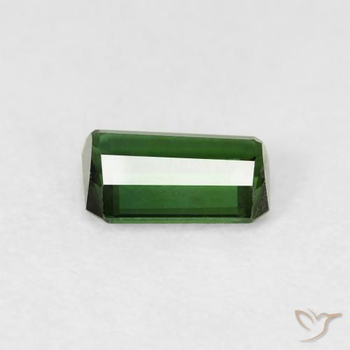 Tormalina Medium Dark-Green naturale da 0.56 ct, Ottagonale / Taglio smeraldo, VVS-VS