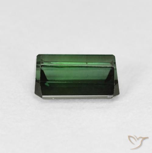Tormalina Verde foresta naturale da 1.30 ct, Ottagonale / Taglio smeraldo, VS