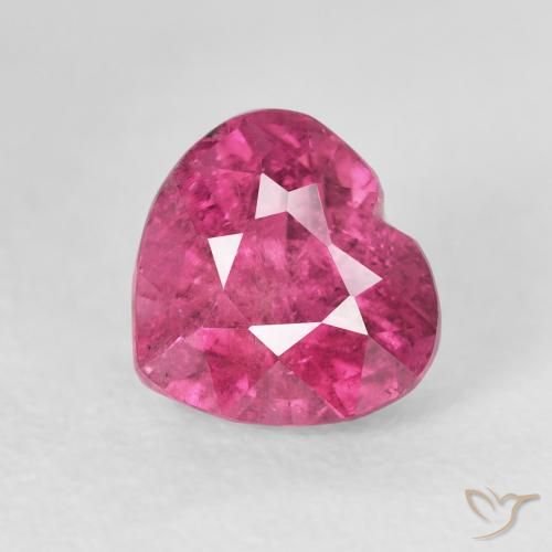 1.74ct Naturale Magenta intenso Tormalina, Cuore, VS