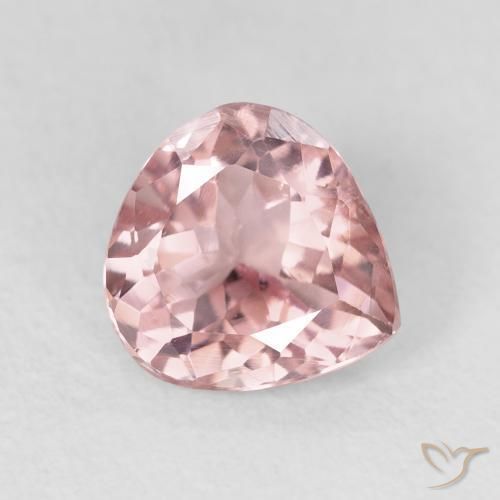 Tormalina Rosa chiaro naturale da 1.48 ct, Forma a pera, VS