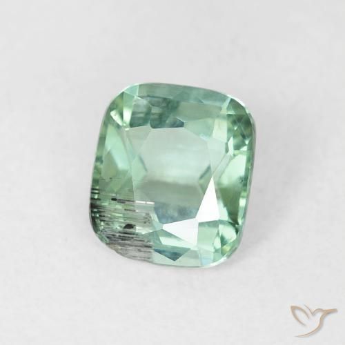 Tormalina Verde bluastro naturale da 0.85 ct, Cuscino, VS-SI