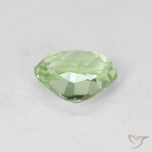 Tormalina Verde salvia molto chiaro naturale da 0.94 ct, Taglio trillion, VS