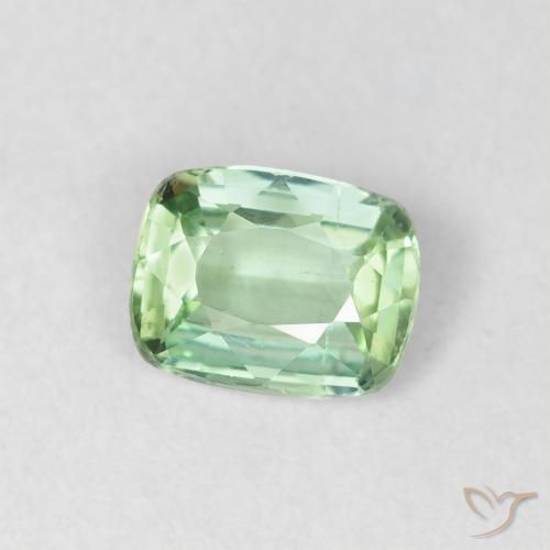 Tormalina Verde chiaro naturale da 0.67 ct, Cuscino, VS