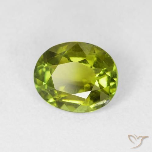 Tormalina Verde acceso naturale da 1.43 ct, Ovale, VS