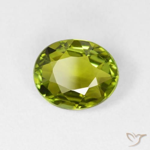 Tormalina Verde scuro naturale da 1.65 ct, Ovale, VVS