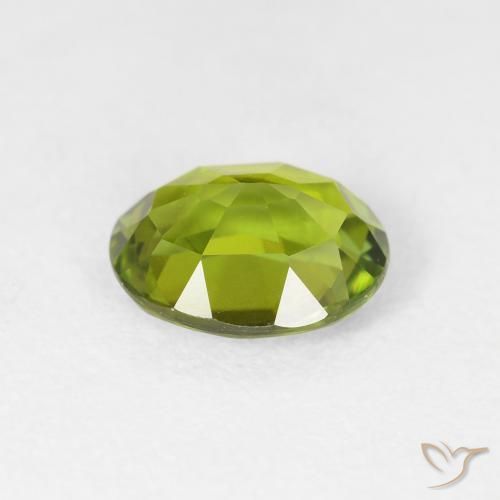 Tormalina Verde scuro naturale da 1.65 ct, Ovale, VVS