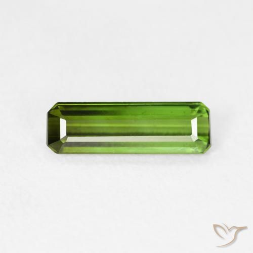 0.77ct Naturale Verde scuro Tormalina, Taglio smeraldo, VVS-VS
