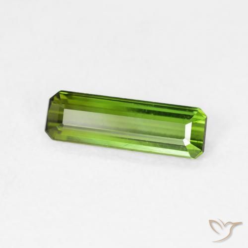 Tormalina Verde scuro naturale da 0.77 ct, Ottagonale / Taglio smeraldo, VVS-VS