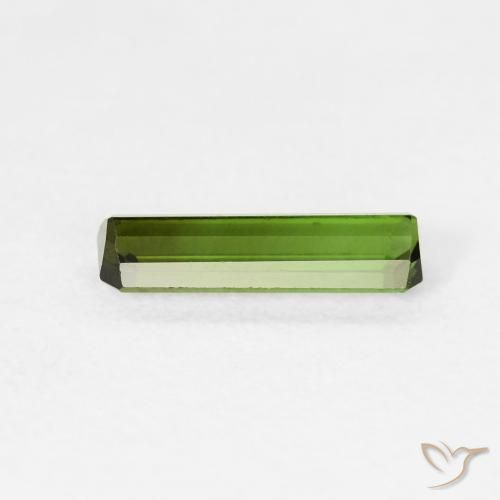 Tormalina Verde scuro naturale da 0.77 ct, Ottagonale / Taglio smeraldo, VVS-VS