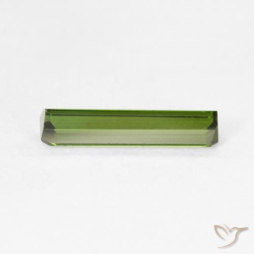 Tormalina Verde caldo naturale da 1.29 ct, Ottagonale / Taglio smeraldo, VVS-VS