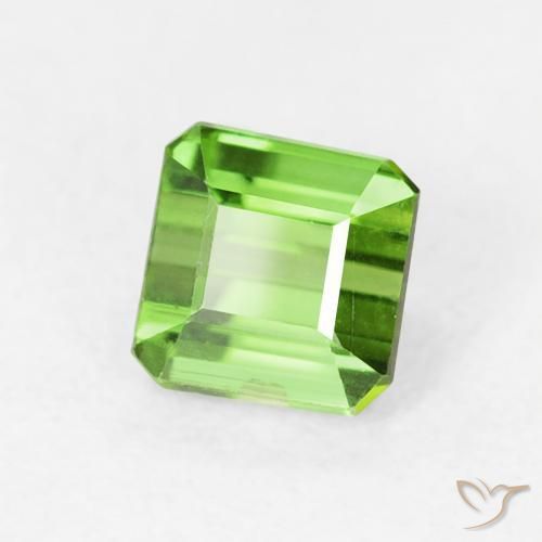 Tormalina Verde scuro naturale da 0.66 ct, Ottagonale / Taglio smeraldo, VVS-VS