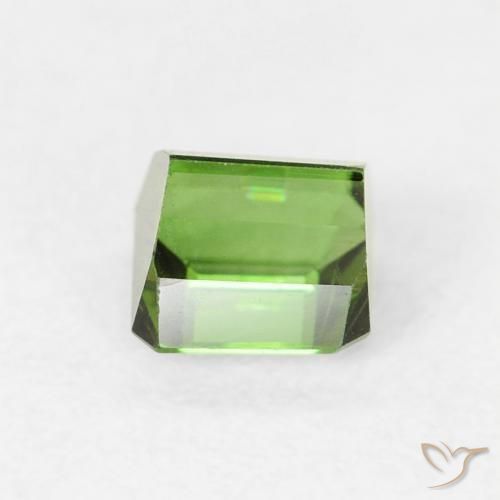 Tormalina Verde scuro naturale da 0.66 ct, Ottagonale / Taglio smeraldo, VVS-VS